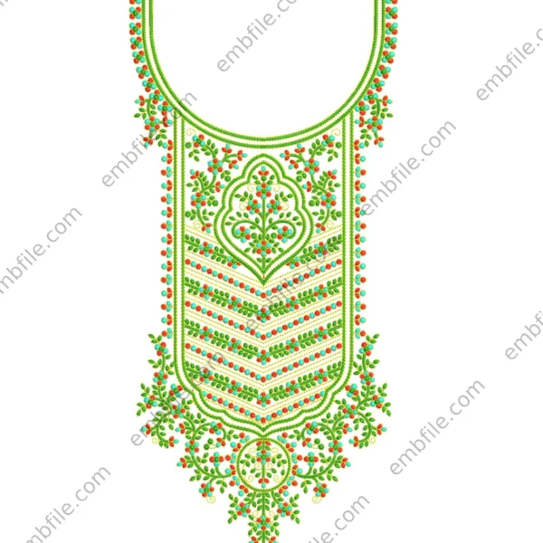 37979 Multi Nack & Lace Embroidery Design