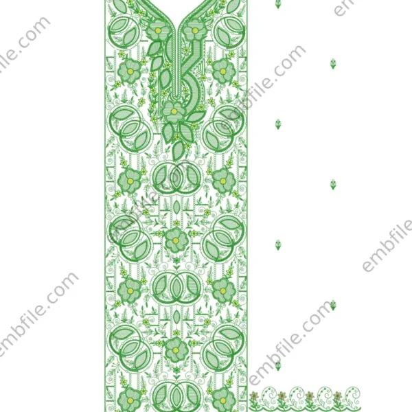 39772 Multi Punjabi Suit Embroidery Design
