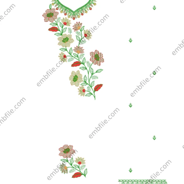 39916 Multi & Punjabi cod Set Embroidery Design