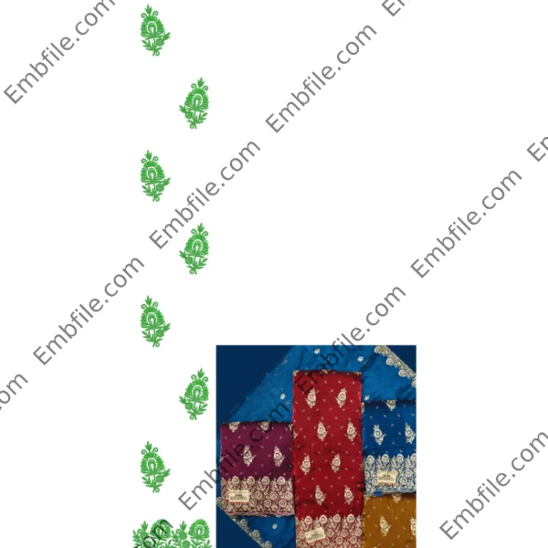 40162 Multi & Borring Daman Embroidery Design