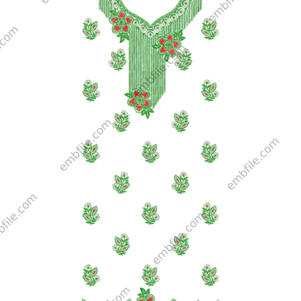 42996 Multi Punjabi Suit Embroidery Design
