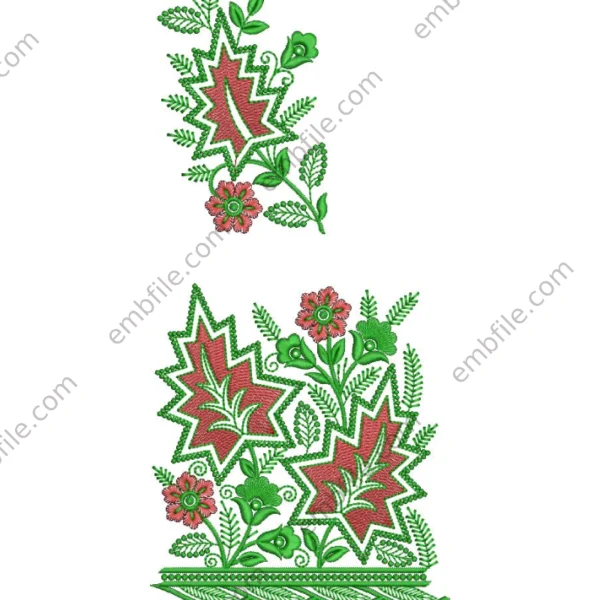 44612  Panjabi Code Set Embroidary Design