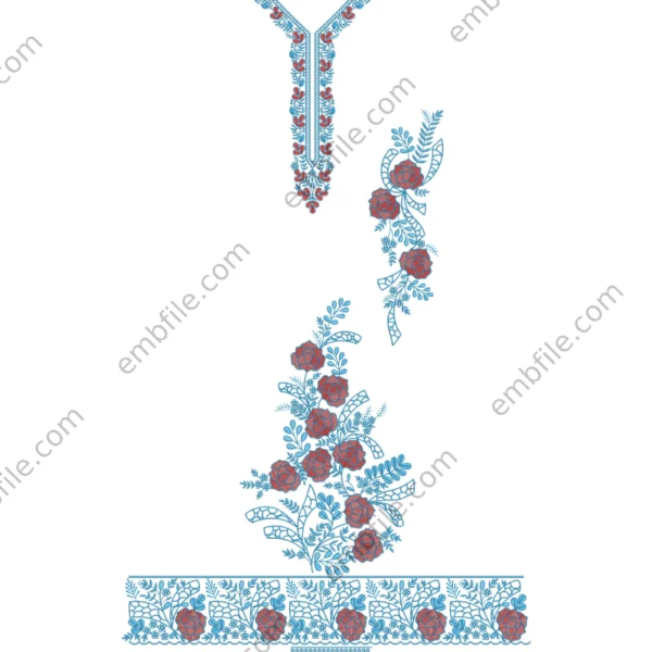 44626  Panjabi Code Set Embroidary Design