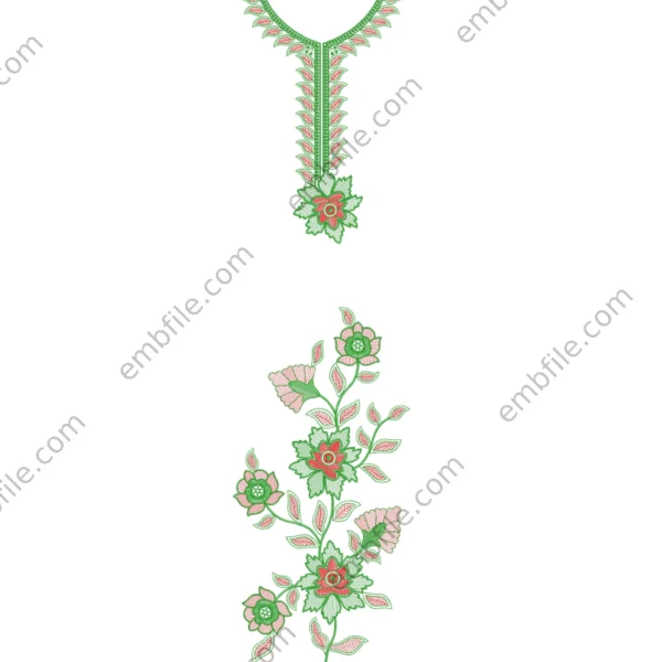 44627  Panjabi Code Set Embroidary Design