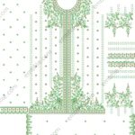 45271 Multi Punjabi Suit Set Embroidery Design