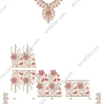 45298 Multi Punjabi Suit Set Embroidery Design