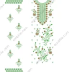 46010 Multi Punjabi Suit Set Embroidery Design