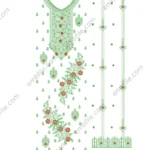 46011 Multi Punjabi Suit Set Embroidery Design