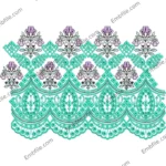 50719 3MM Sequence & Multi Boring Daman Patta Embroidery Design