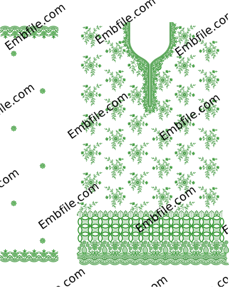 52366 52366 Multi Boring Suit Set Embroidery Design - Image 1