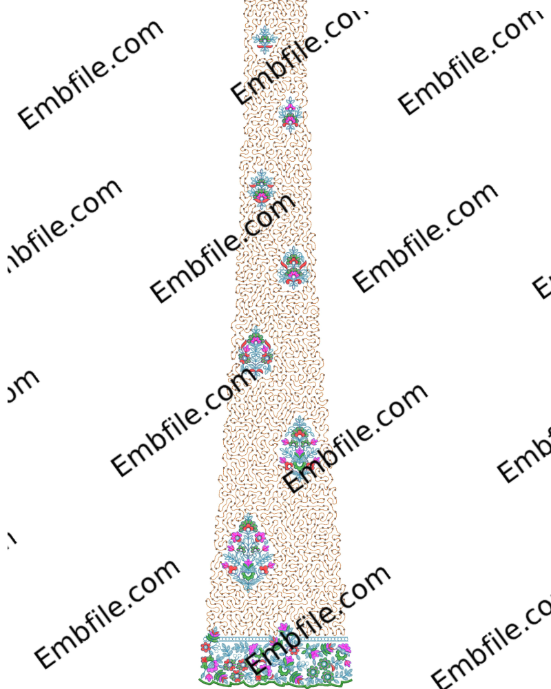 52752 52752 3 MM Sequence & Codding Kali Embroidery Design - Image 1
