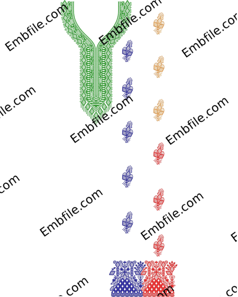 52816 52816 Multi Boring Suit Embroidery Design - Image 1
