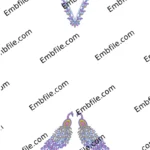 52907 Multi Punjabi Cord Set Embroidery Design
