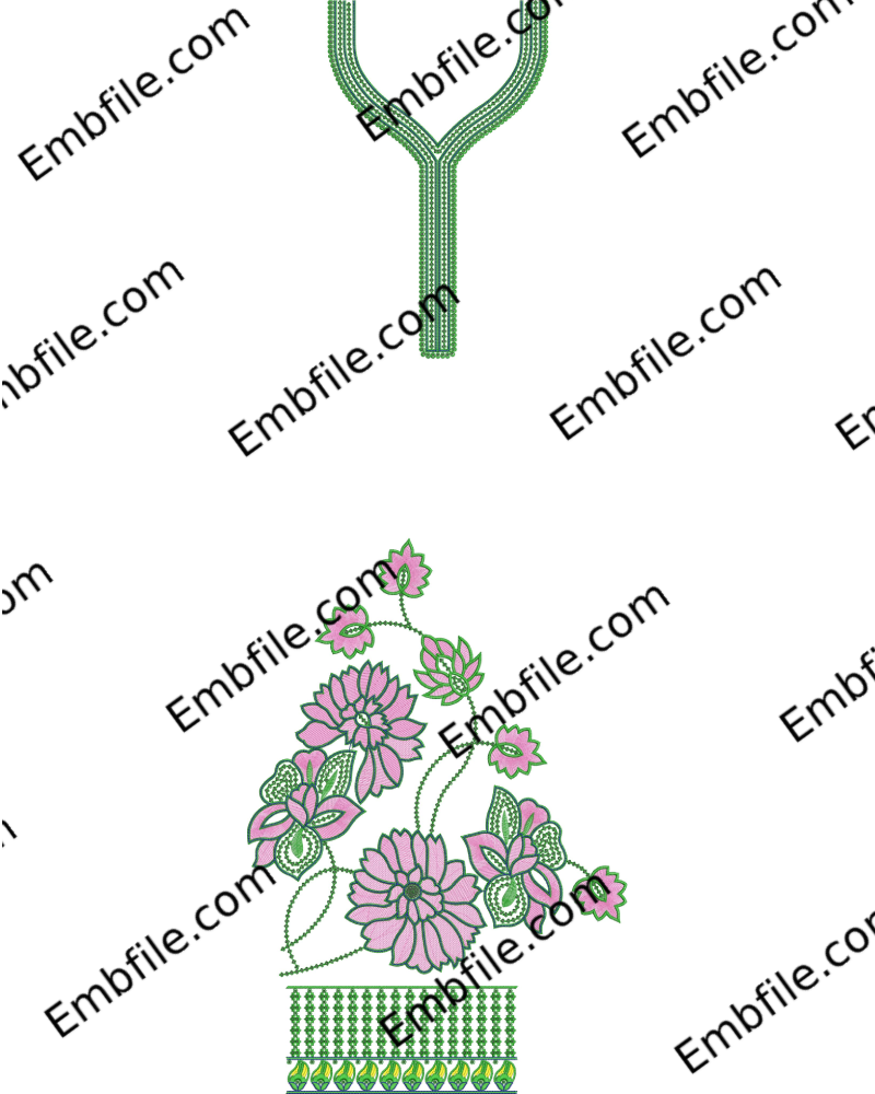52911 52911 3MM Sequence & Multi Punjabi Cord Set Embroidery Design - Image 1
