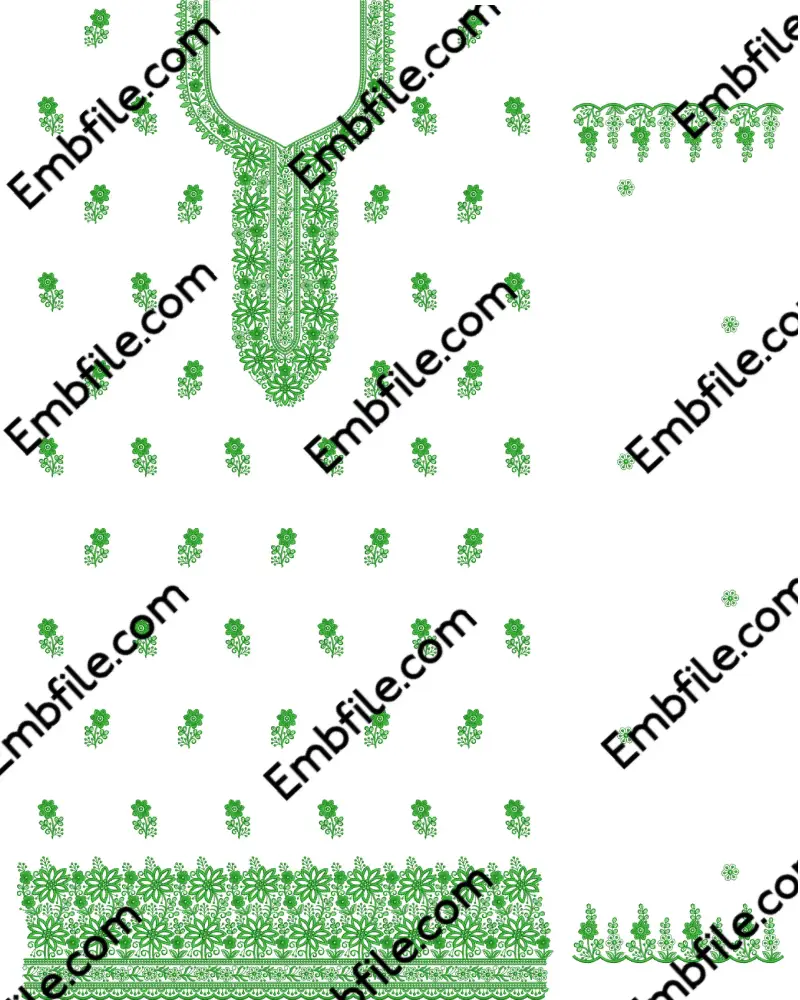 53133 53133 Multi Boring Suit Set Embroidery Design - Image 1