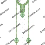 54146 3MM Sequence & Multi Punjabi Panel Suit Embroidery Design