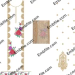 54149 Multi Punjabi Panel Suit Embroidery Design