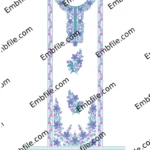 54158 Multi Punjabi Panel Suit Embroidery Design