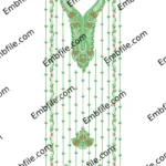 54271 Multi Punjabi Panel Suit Embroidery Design