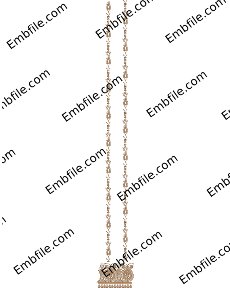 54544 54544 Multi Daman Top Embroidery Design - Image 1